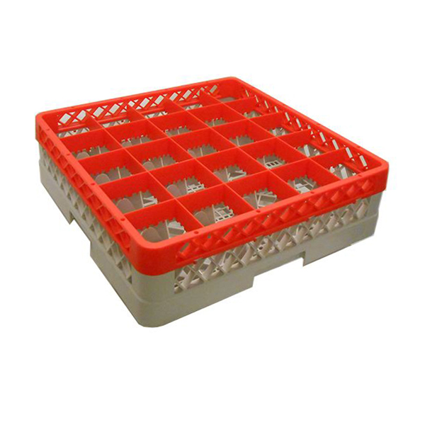 [BC-NGR25-1] Genware 25 Comp Glass Rack With 1 Extender