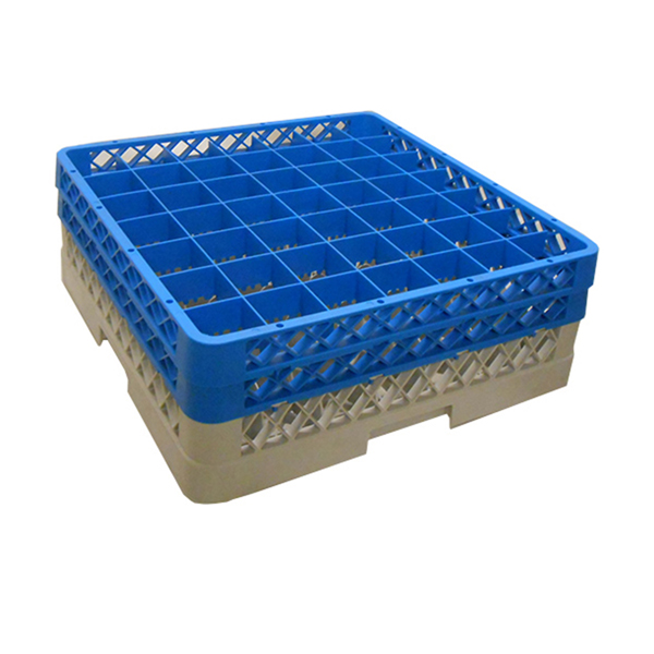 [BC-NGR49-2] Genware 49 Comp Glass Rack With 2 Extenders