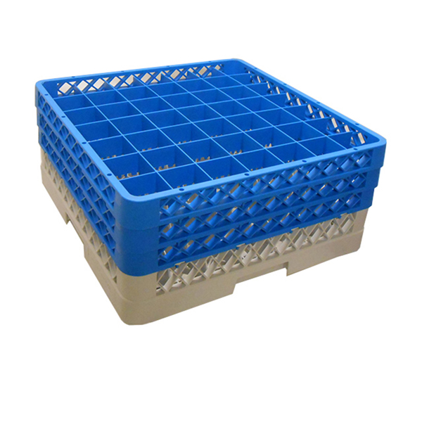 [BC-NGR49-3] Genware 49 Comp Glass Rack With 3 Extenders
