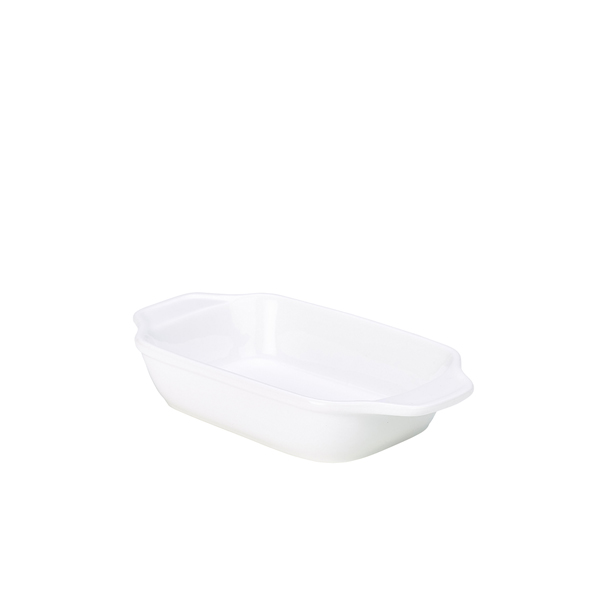 Genware Porcelain Individual Rectangular Dish 16 x 11cm/ 6.3 x 4.5" (Pack of 6)