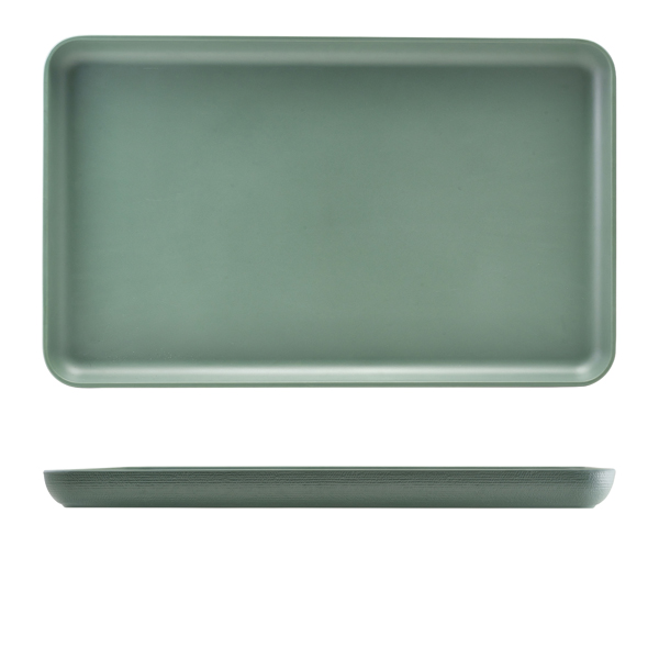 GenWare Melamine Green Jute Platter GN 1/1