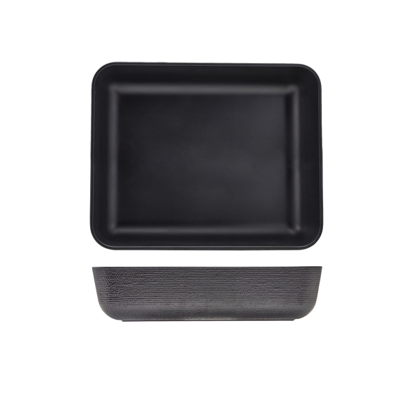 GenWare Melamine Black Jute Deep Dish GN 1/2