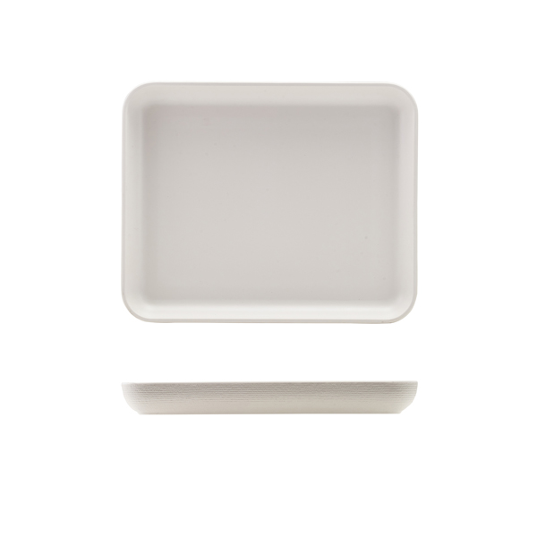 [BC-NJT120345] GenWare Melamine White Jute Platter GN 1/2