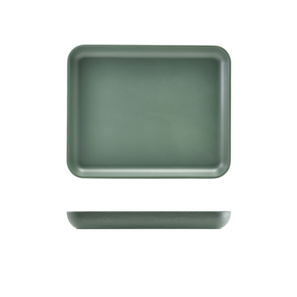 [BC-NJT120367] GenWare Melamine Green Jute Platter GN 1/2