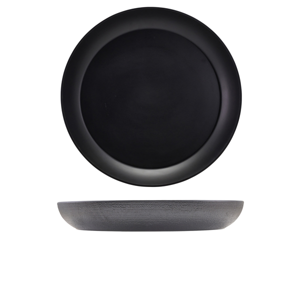 [BC-NJT420902] GenWare Melamine Black Jute Buffet Bowl 42 x 6cm