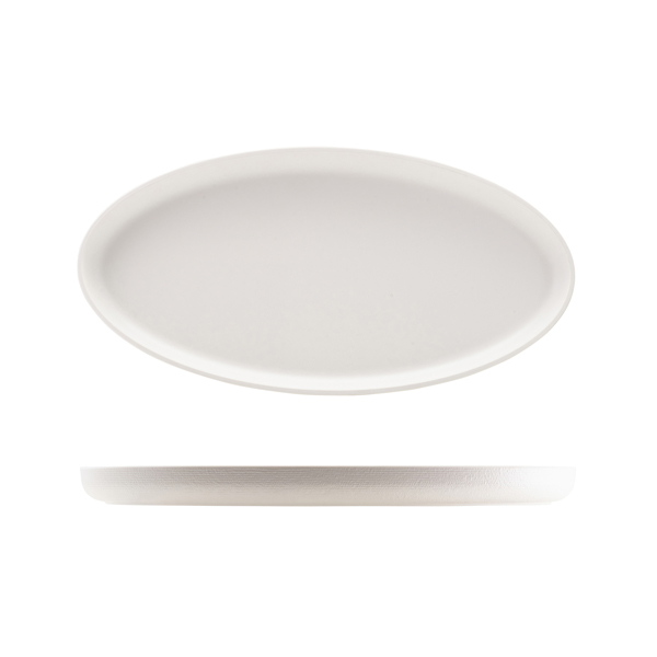 [BC-NJT472545] GenWare Melamine White Jute Oval Dish 47.5 x 23.8 x 3.5cm