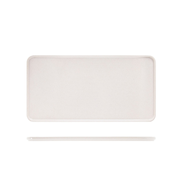 [BC-NLID350145] White Tokyo Melamine Bento Box Lid 34.8 x 18cm (Pack of 6)