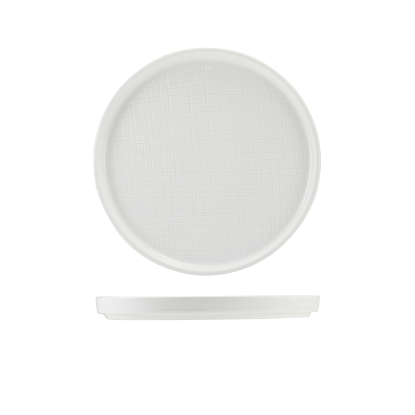 [BC-NLP-ILV20] Incise Porcelain Lavara Presentation Plate 20cm (Pack of 6)