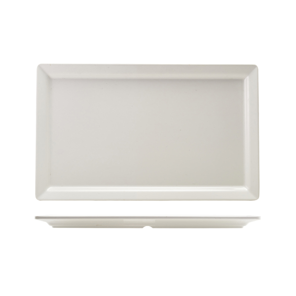 White Melamine Platter GN 1/1 Size 53 X 32cm