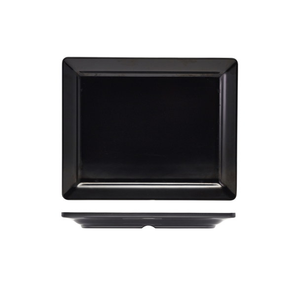 GenWare Melamine Black Platter GN 1/2