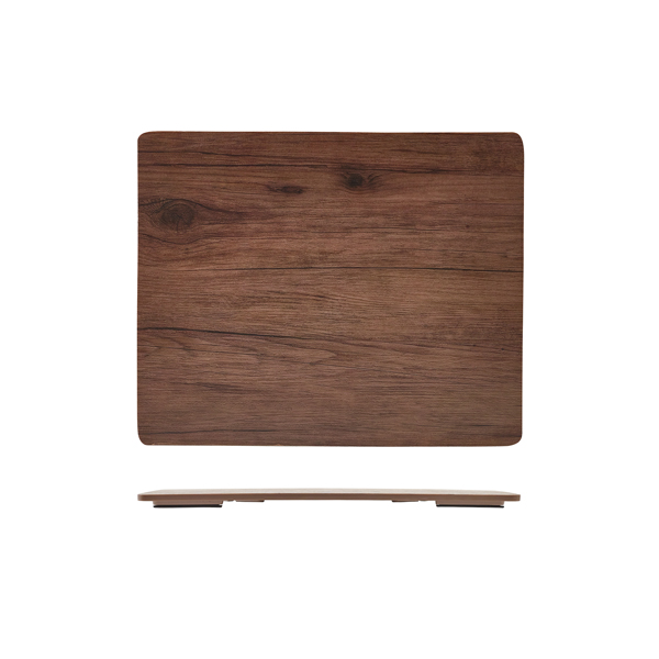 [BC-NMEL12-WD] GenWare Melamine Wood Effect Platter GN 1/2