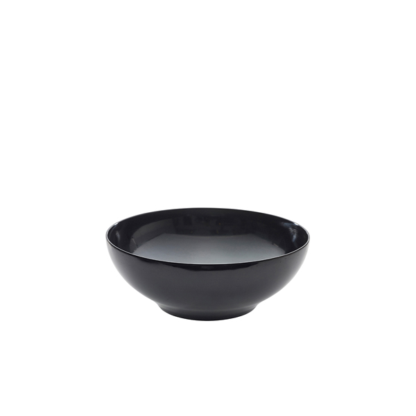 [BC-NMELRB-25BK] GenWare Melamine Black Round Buffet Bowl 25.7cm