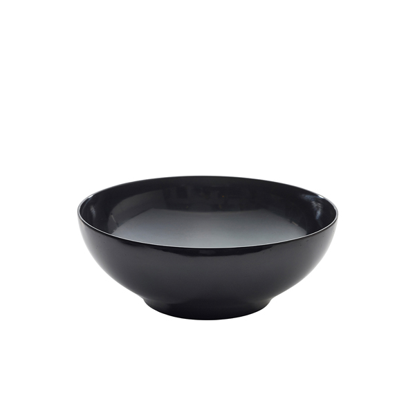 [BC-NMELRB-35BK] GenWare Melamine Black Round Buffet Bowl 35.5cm