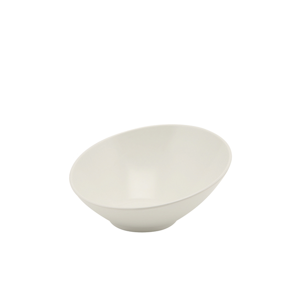 GenWare Melamine White Slanted Buffet Bowl 30cm
