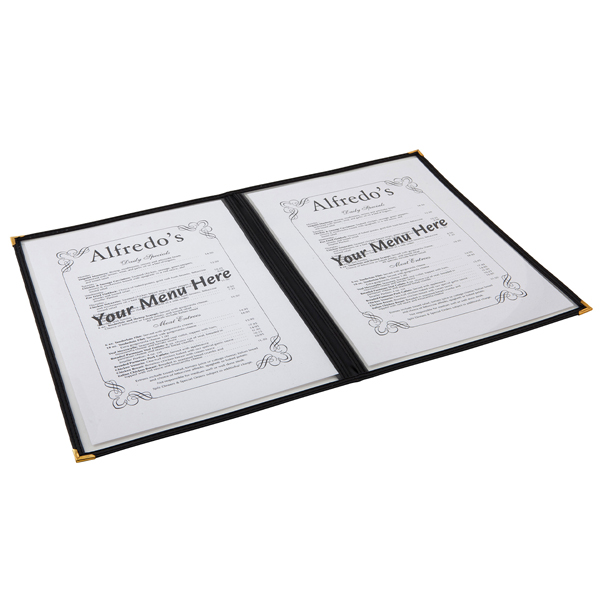 [BC-NMHAM4] American Style Clear Menu Holder - 2 Page