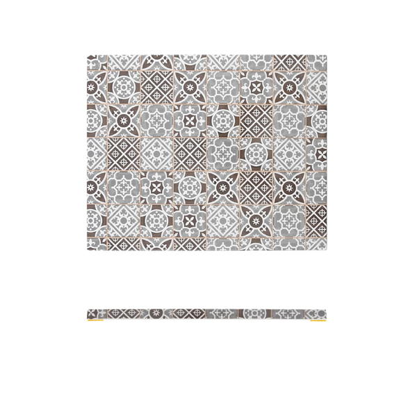 [BC-NMK120839] Grey Marrakesh Melamine GN 1/2 Slab 32.5 x 26.5cm
