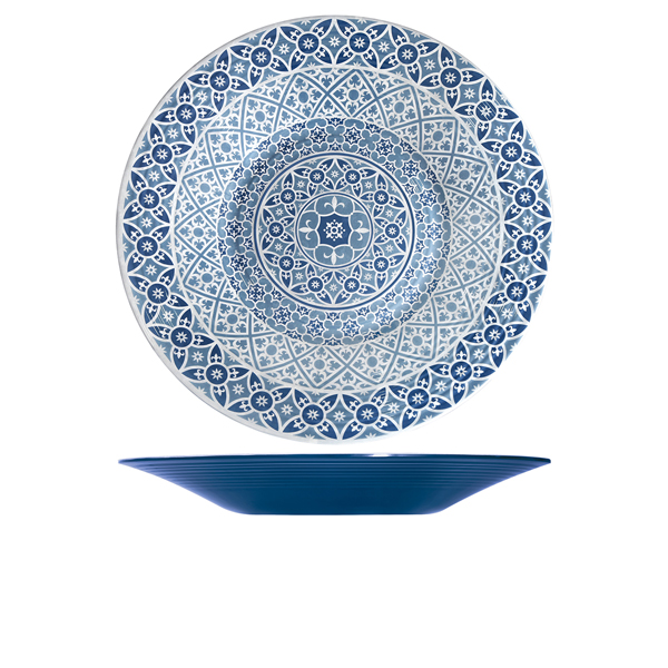 [BC-NMK480928] Blue Marrakesh Melamine Bowl 48 x 6cm