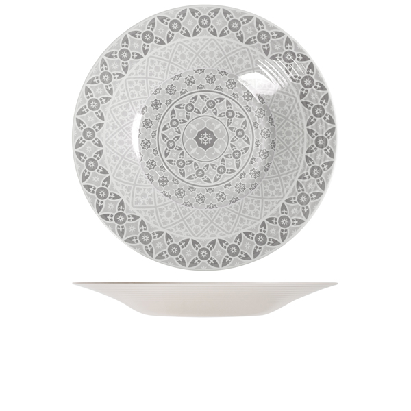 White Marrakesh Melamine Bowl 48 x 6cm
