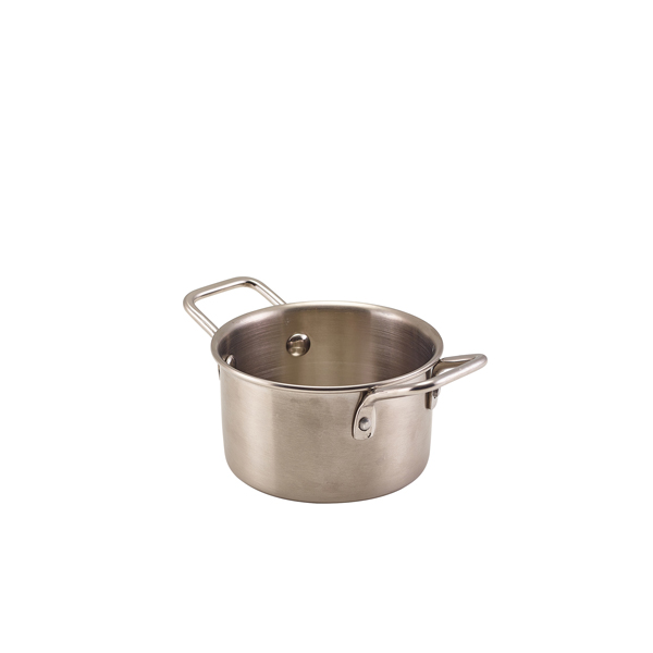 [BC-NMSCD10] GenWare Mini Stainless Steel Casserole Dish 10 x 5.8cm (Pack of 12)