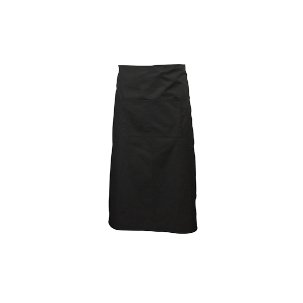 Black Waist Apron W/ Split Pocket 70cm Long