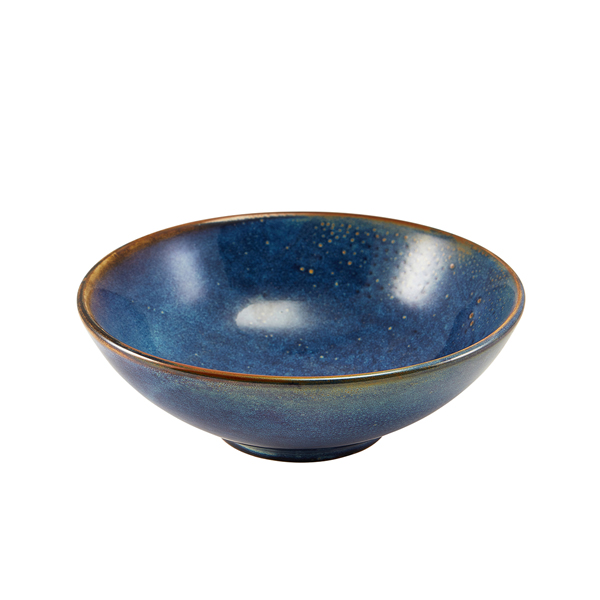 [BC-NNB-PBL20] Terra Porcelain Aqua Blue Noodle Bowl 20.2cm (Pack of 6)