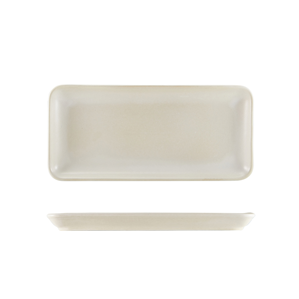 [BC-NNR-ABR27] Antigo Stoneware Barley Narrow Rectangular Platter 27 x 12.5cm (Pack of 6)