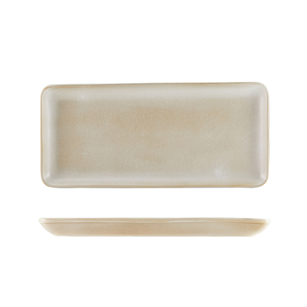 [BC-NNR-ABR30] Antigo Stoneware Barley Narrow Rectangular Platter 31 x 14cm (Pack of 6)