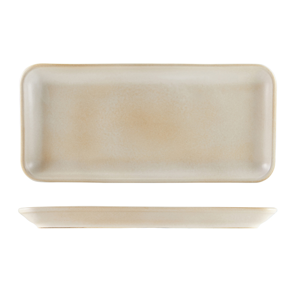 Antigo Stoneware Barley Narrow Rectangular Platter 35 x 16.5cm (Pack of 3)