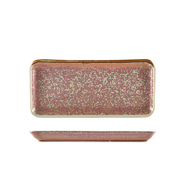 [BC-NNR-PRS27] Terra Porcelain Rose Narrow Rectangular Platter 27 x 12.5cm (Pack of 6)