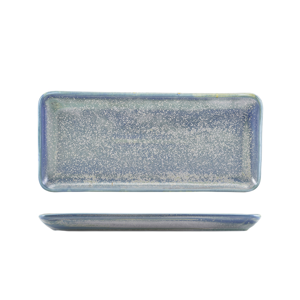 [BC-NNR-PSF30] Terra Porcelain Seafoam Narrow Rectangular Platter 31 x 14cm (Pack of 6)