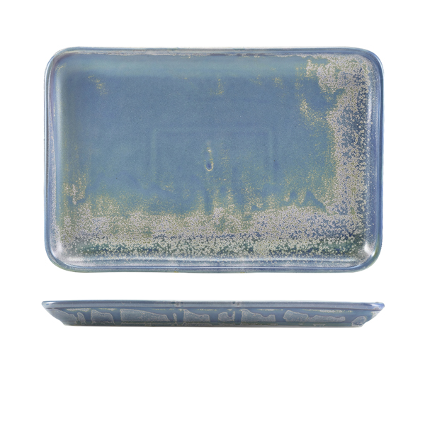 Terra Porcelain Seafoam Rectangular Platter 30 x 20cm (Pack of 3)