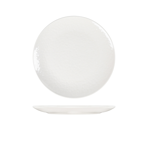 White Osaka Melamine Dinner Plate 27cm (Pack of 12)