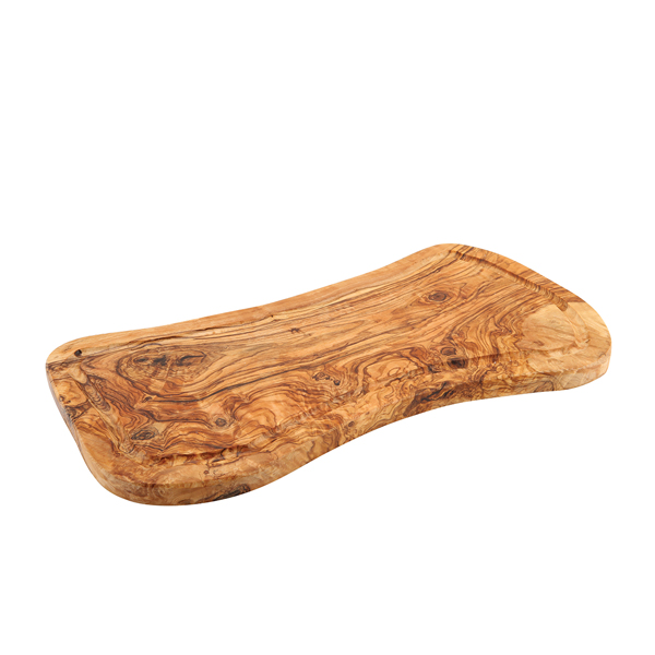 [BC-NOWSB] Olive Wood Serving Board W/ Groove 40 x 21cm+/-