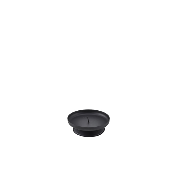 Pillar Candle Holder Black 90mm Dia (Pack of 10)