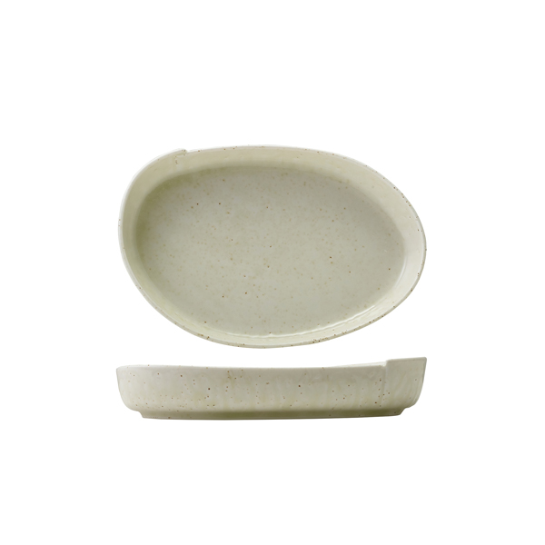 Kozo Porcelain Shiro Oval Plate 23cm (Pack of 6)