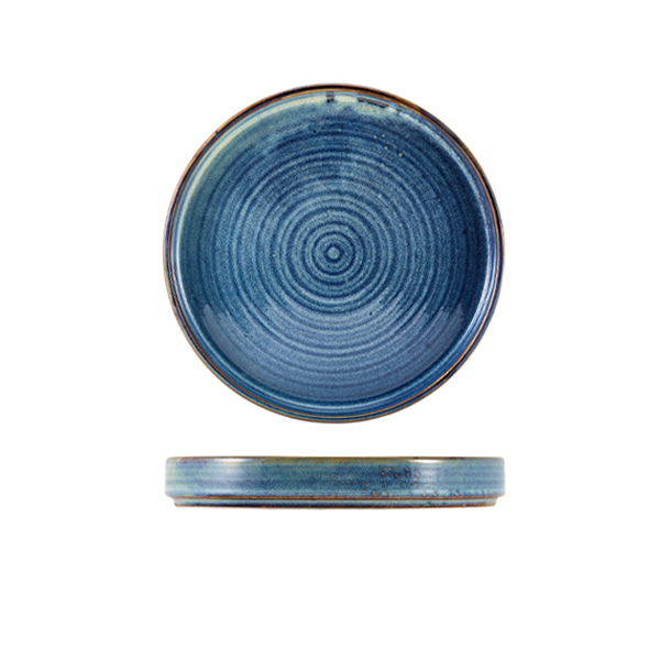 Terra Porcelain Aqua Blue Presentation Plate 18cm (Pack of 6)