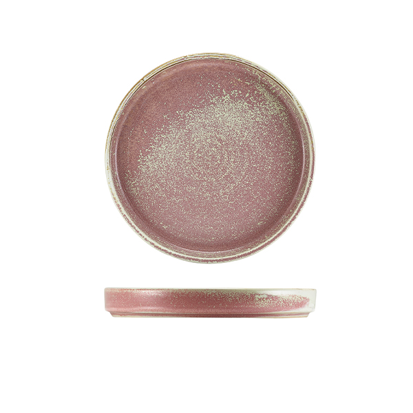 [BC-NPR-PRS18] Terra Porcelain Rose Presentation Plate 18cm (Pack of 6)