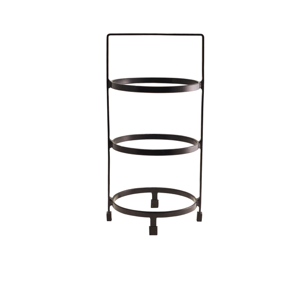 [BC-NPRS3-18] GenWare Three Tier Presentation Plate Stand 18cm
