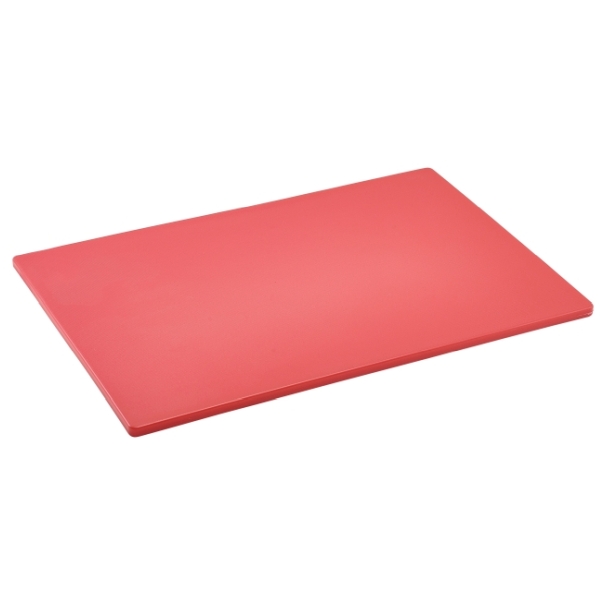 GenWare Red Low Density Chopping Board 18 x 12 x 0.5"