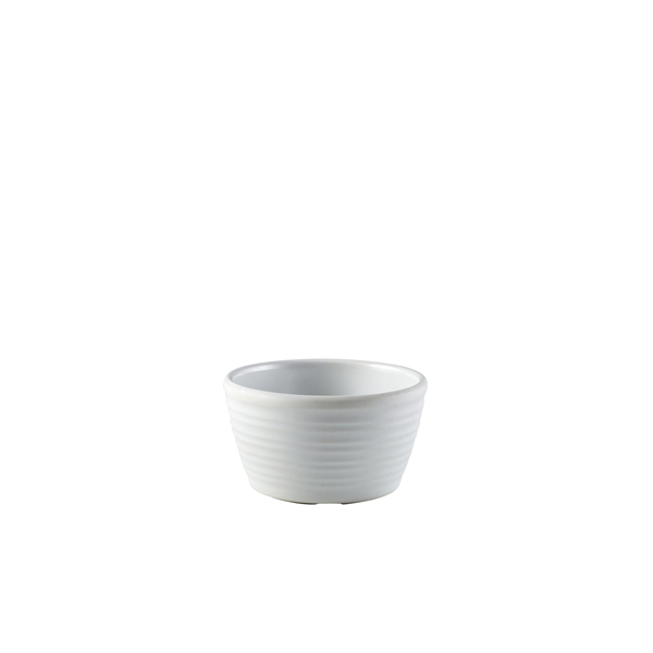 GenWare Melamine Matt White Ripple Ramekin 56ml/ 2oz (Pack of 24)