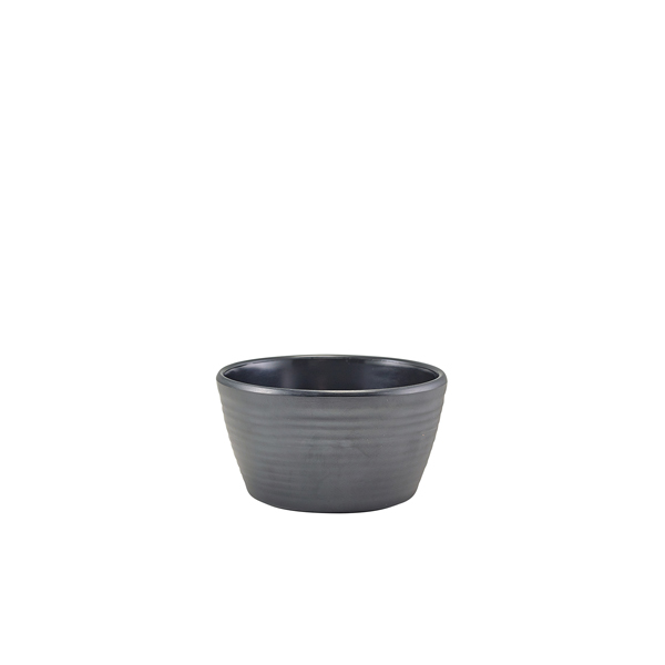 GenWare Melamine Matt Black Ripple Ramekin 113ml/ 4oz (Pack of 24)