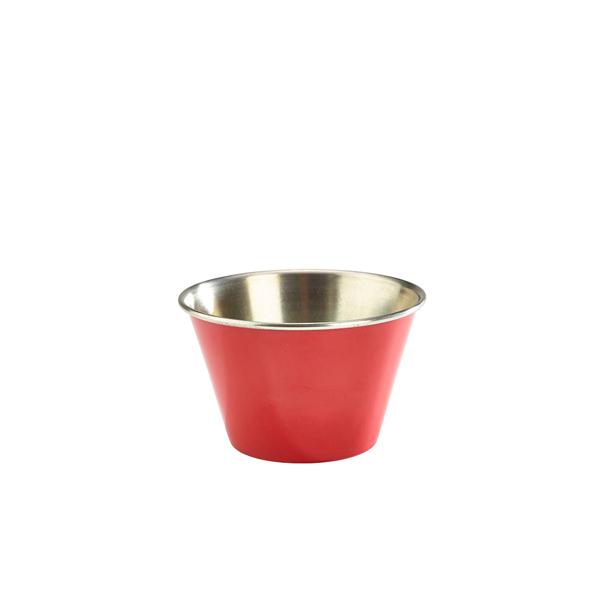 [BC-NRAMST6R] GenWare Red Stainless Steel Ramekin 17cl/ 6oz (Pack of 24)