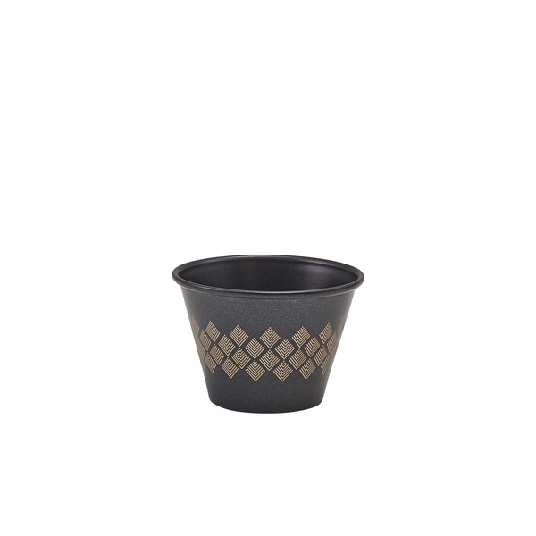 GenWare Metallic Black Diamond Ramekin 71ml/ 2.5oz (Pack of 24)