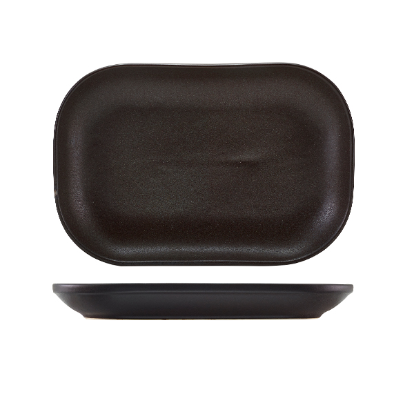 [BC-NRP-AN24] Antigo Stoneware Rectangular Plate 24 x 16.5cm (Pack of 12)