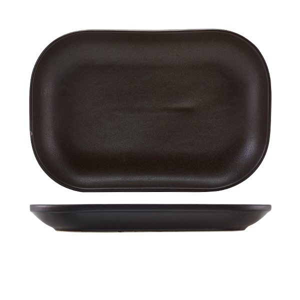[BC-NRP-AN29] Antigo Stoneware Rectangular Plate 29 x 19.5cm (Pack of 6)