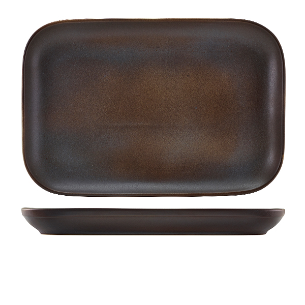 [BC-NRP-AN34] Antigo Stoneware Rectangular Plate 34.5 x 23.5cm (Pack of 6)
