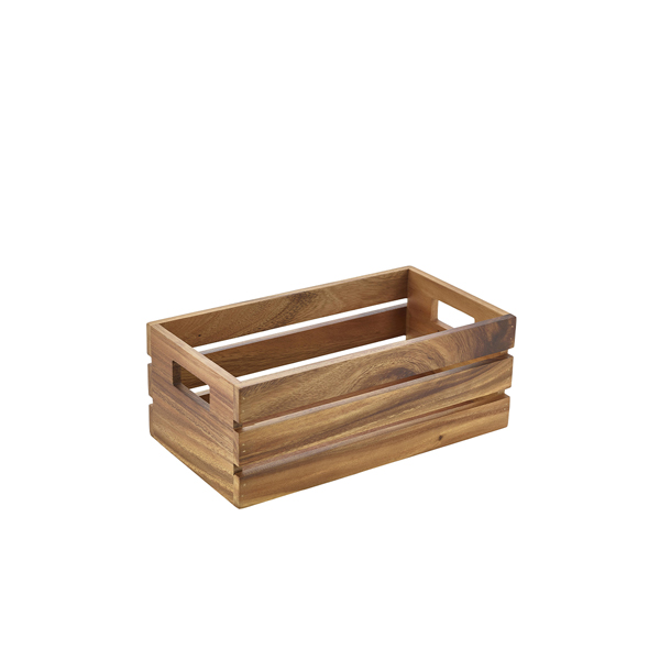 Genware Acacia Wood Box/ Riser GN 1/3