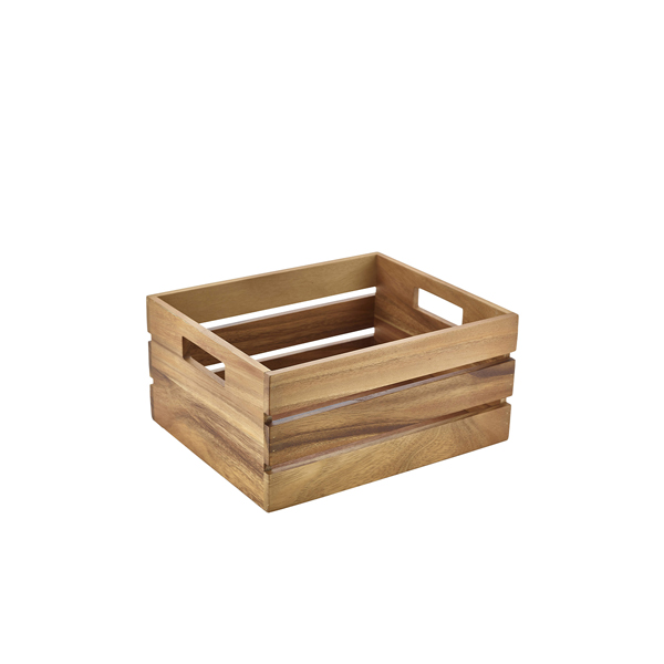 [BC-NRSR-W3226] Genware Acacia Wood Box/ Riser GN 1/2