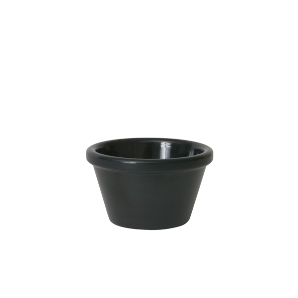 GenWare Melamine Black Smooth Ramekin 85ml/ 3oz (Pack of 24)