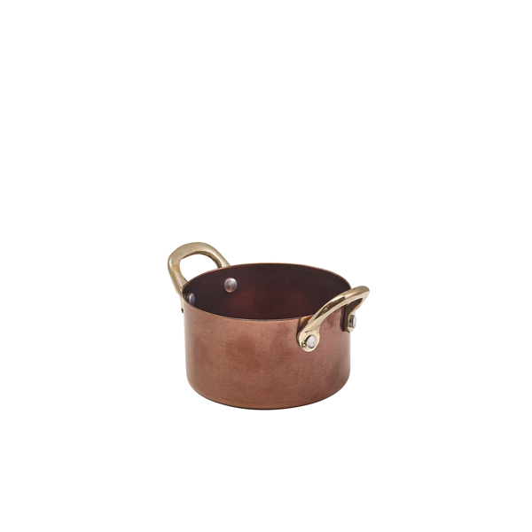 GenWare Copper Vintage Steel Mini Casserole Dish 9 x 5.25cm (Pack of 6)